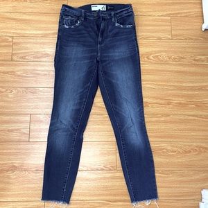 Dark Blue High Rise Garage Jeans